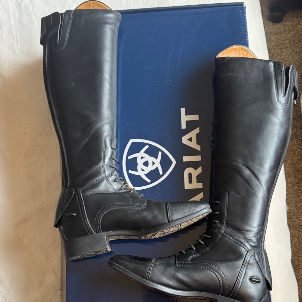 Ariat Women's Palisade tall field boot size 7 US height-short Calf-regular - Picture 9 of 16